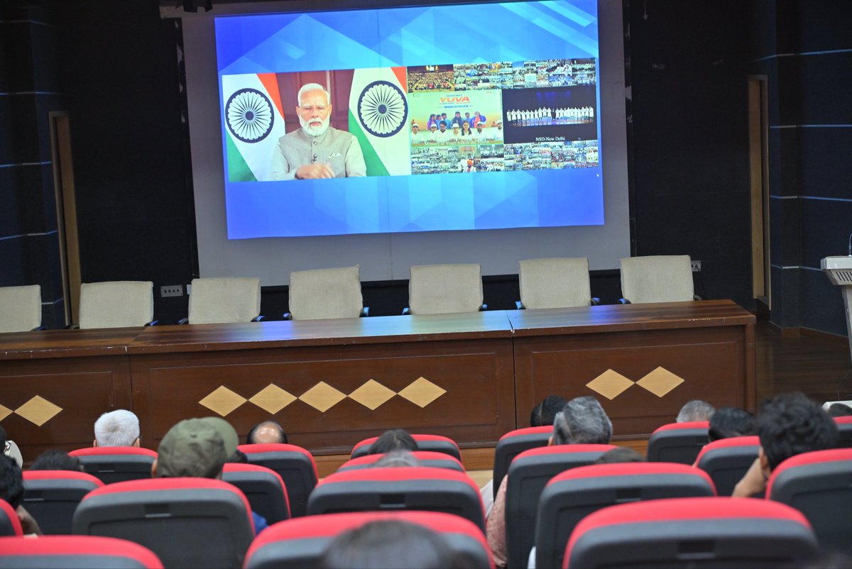 nitttrbpl's tweet photo. #NITTTRBhopal participates in the nationwide #GenZAgainstAddiction campaign
Today, the Hon'ble Prime Minister Shri Narendra Modi virtually inaugurated and addressed the nationwide campaign "#GenZAgainstAddiction, Nasha Mukt Yuva for Viksit Bharat – Sankalp Abhiyan."
The live telecast of the inaugural address was screened in the auditorium of NITTTR Bhopal, where the Director, faculty members, officers, and staff participated with great enthusiasm. The programme reaffirmed the Institute's commitment to creating awareness among youth about the harmful effects of substance abuse and promoting a healthy, responsible, and addiction-free society.
Together, let us inspire our youth to choose health, purpose, and progress for a Nasha Mukt Bharat and a Viksit Bharat.
#NITTTRBhopal #GenZAgainstAddiction #NashaMuktYuva #ViksitBharat #SankalpAbhiyan #NarendraModi #DrugFreeIndia #YouthForNation #Education #India