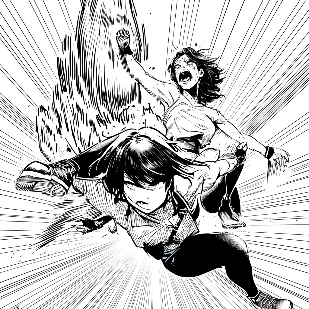 tryholonica's tweet photo. Animaで漫画調の一コマを生成してみた！
やっぱりローカルモデルはしっかりプロンプト描かないとダメだな^^;
1文のプロンプトだけだとこんなもん。でもしっかり描けば理想の画像が出てくるのがローカルモデルのいいところ！ https://t.co/w1eIPIiSkV