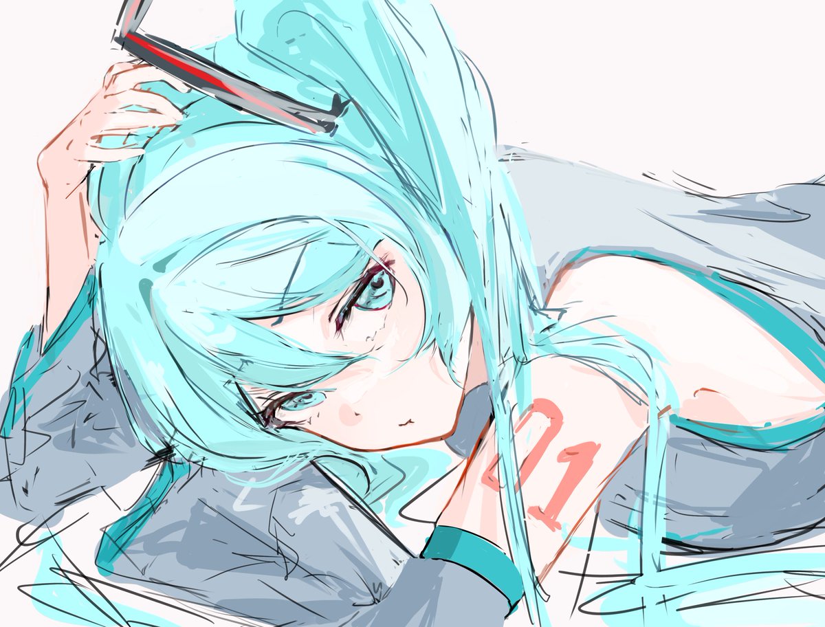 9ri_marron's tweet photo. ミクさんらくがき
＃初音ミク https://t.co/gkQAbhp7pB