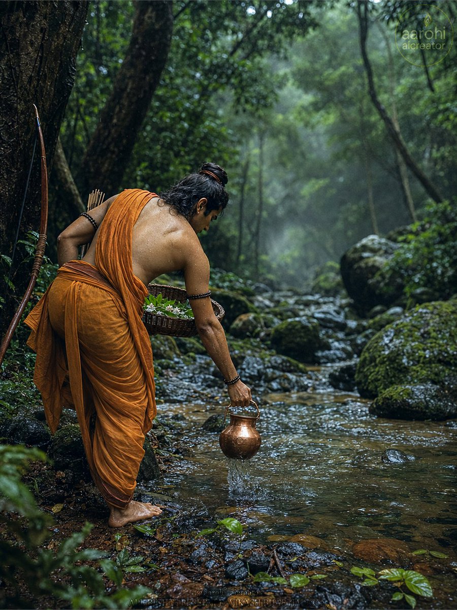 AarohiCreator's tweet photo. Before the abhishek begins, Shri Ram prepares each flower with patience.
Sometimes preparation itself is the purest prayer. 🌸
#lordram #shravan https://t.co/aDoJqd3vdQ