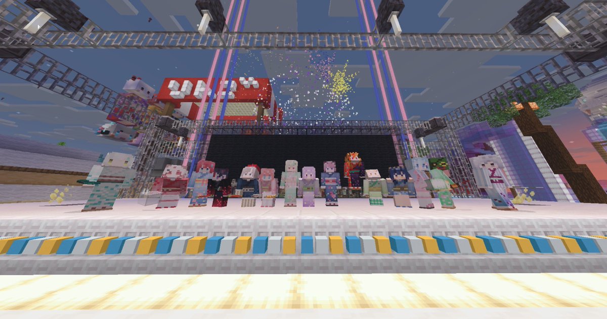 最高の夏の思い出になったね…！ Minecraftで建築巡りするのが夢の夢で