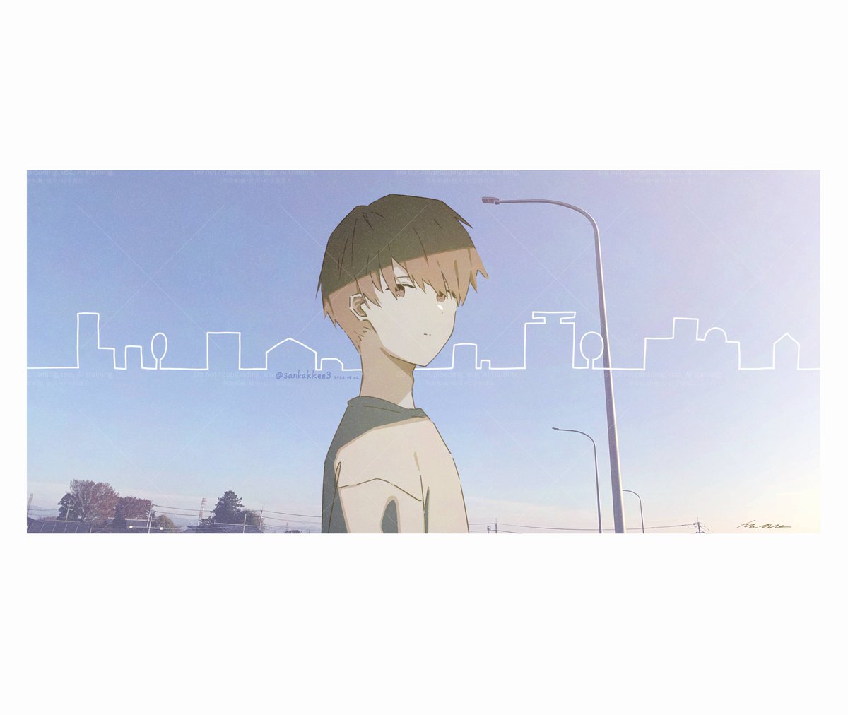 sankakkee3's tweet photo. 練習絵。
（背景は自分で撮影したもの。） https://t.co/eSumeh0y7R