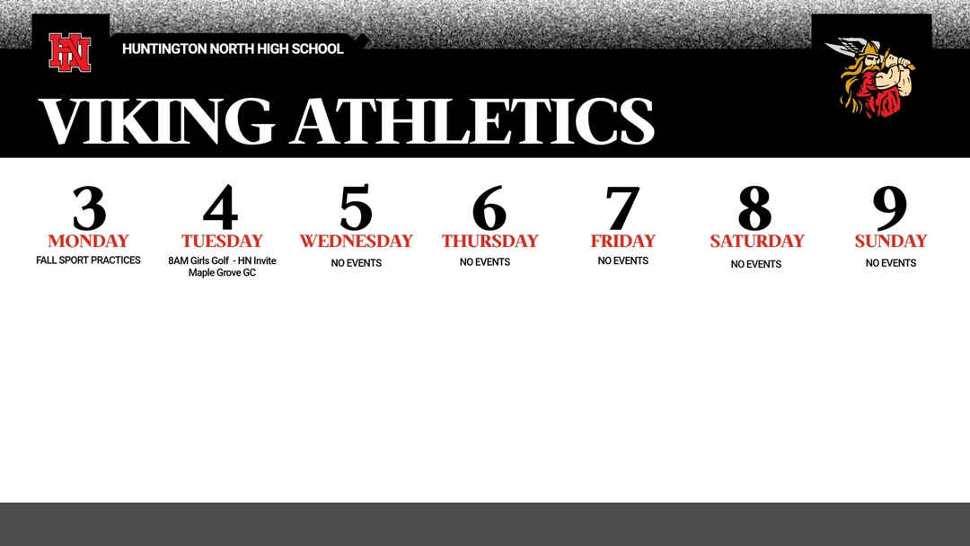 hnvikings's tweet photo. Welcome Back Vikings. This week's Viking athletics; click the link for additional information.
https://t.co/7bkS075Eoz
#GoVikings https://t.co/UDQA0waFDz
