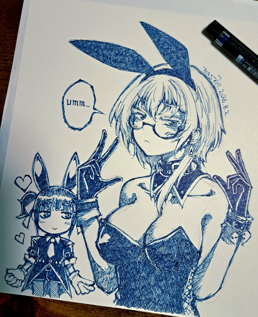 marsa_c's tweet photo. バニーの日だって言うから急ぎで描いてみたよ。
描いてみて思ったけど黒手袋ってなんかえっちですね(メニアックな気付き)
#かれびわ https://t.co/36CZxASSCR