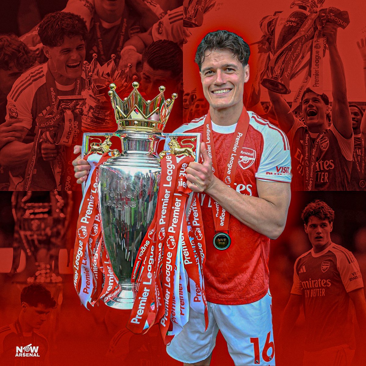 now_arsenaI's tweet photo. Turned up at 31-years-old. Played Champions League football for the first time in his career. Became a Premier League champion.

One year well spent.

Thank you, Christian. ❤️ https://t.co/BcFx0uycOB