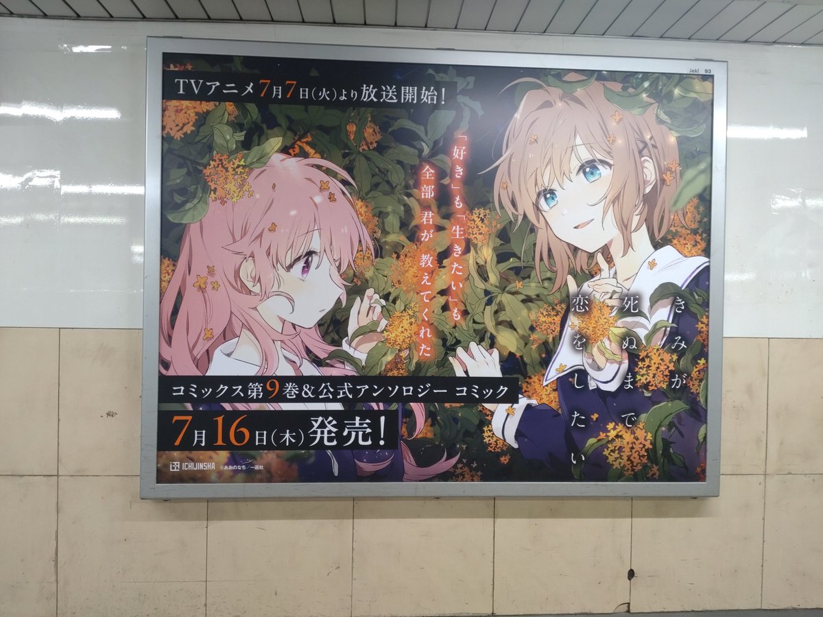 sara_TSS_'s tweet photo. 今なら池袋の駅、メロブ、ゲマズ、アニメイトにきみ死ぬが……！！ https://t.co/Hoa7s0lUX2
