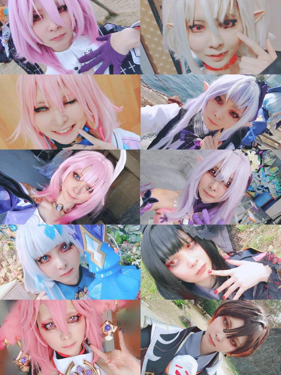 yukihananzi_cos's tweet photo. 私事ながら、コスプレ始めて8年が経ちました。ほーんとに色々やったなの一言。
今後も飽きない限り沢山やる予定なので、どうぞこれからも雪花をよろしくお願いします✨沢山併せもイベントも行きたいな。これは最近だけなのでごく一部ですが、一応記念として。 https://t.co/RRMw2hnEcx