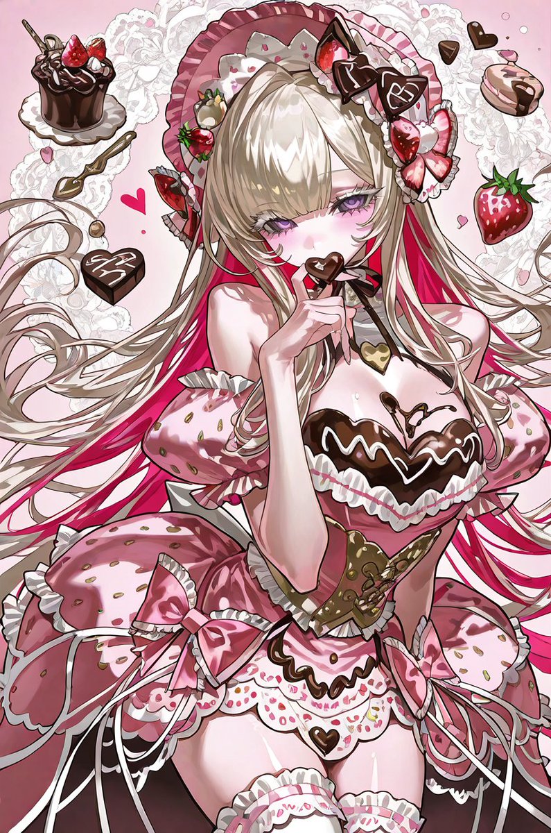 mrkkq_'s tweet photo. ⋆ 𐙚 ̊.プロンプト配布⋆ 𐙚 ̊.

甘ロリ × チョコレート のプロンプトです🍫❤︎
꒦꒷꒦いちごチョコとミントチョコの2種類꒦꒷꒦

F内外どなたでもお使いください👍🏻🎀
(引用で見せてもらえると嬉しいですᵕ̩ ᵕ̩)

⚠モデロラで個人差あり
※既出だったらごめんなさい🙏🏻 https://t.co/xJzZAAwyK0