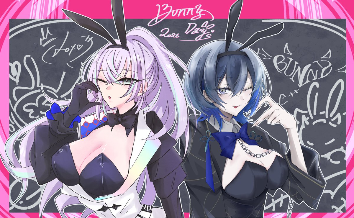 s4ka_2v's tweet photo. バニーの日 ⚠︎TS
晩白柚さん（#hero_hassaku）と合作させていただきました🐰 https://t.co/VaChohbwCg
