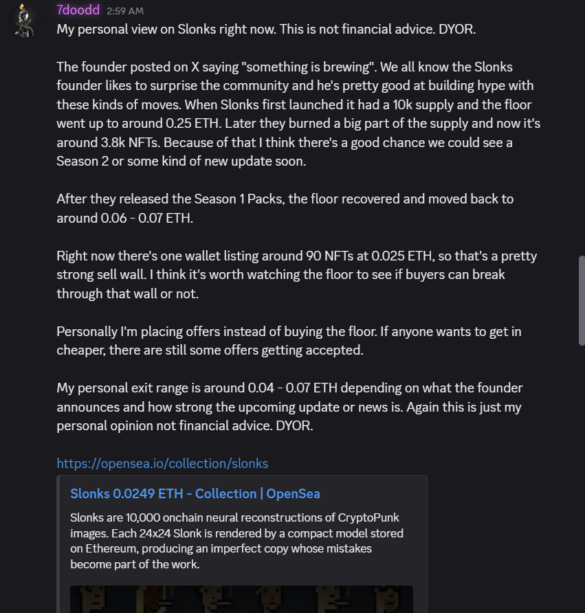gxdblast's tweet photo. ⚓️ @PulseAnchor Alpha Recap

Our team and crew have been grinding around the clock, scanning the market, digging through new projects, and sharing opportunities as they happen. The amount of quality alpha flowing through the community every day has been unreal. 🔥

Recent Wins:
• $IF (called by @treso888): 37K MC → 30M MC
• MineBoys: 348 APE → 1,775 APE
• PitBoys: 0.032 ETH → 0.122 ETH
• Broker Punks: 0.0017 ETH → 0.0739 ETH
• H00dle: Public Mint (0.0001 ETH) → 0.01 ETH

• Slonks (called by @0x7doodd): ~0.02 ETH → ~0.12 ETH
• $SLOP: 300K MC → 1.3M MC
• $HOODL: Easy 4x

Some members locked in profits with swing trades, while others burned to secure a ChainMancer WL.