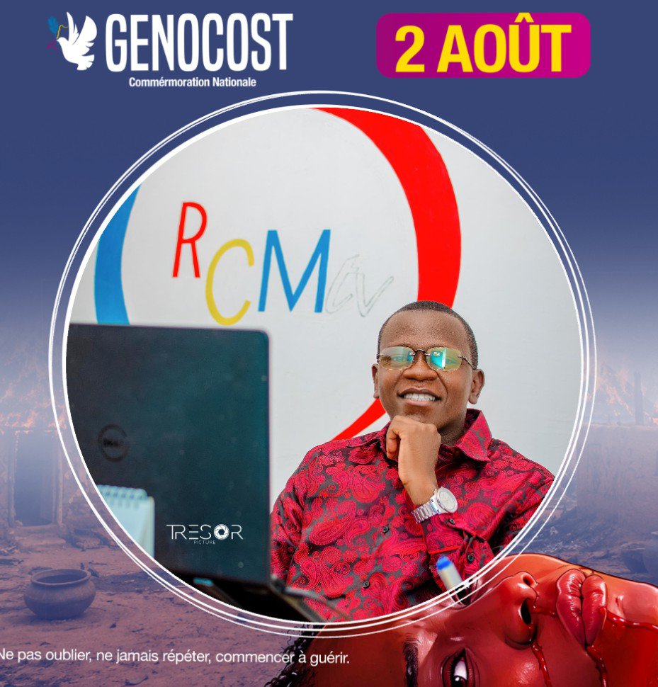 raphael_mabonzo's tweet photo. 🕊️2 Août | GENOCOST

En mémoire des victimes des massacres et conflits ayant frappé la RDC.
Souvenons-nous, honorons leur mémoire et œuvrons pour un avenir de paix, de justice et de réconciliation.

Ne pas oublier, ne jamais répéter, commencer à guérir.
#GENOCOST_RDC_MémoirePaix https://t.co/Sl4k9DYWdL