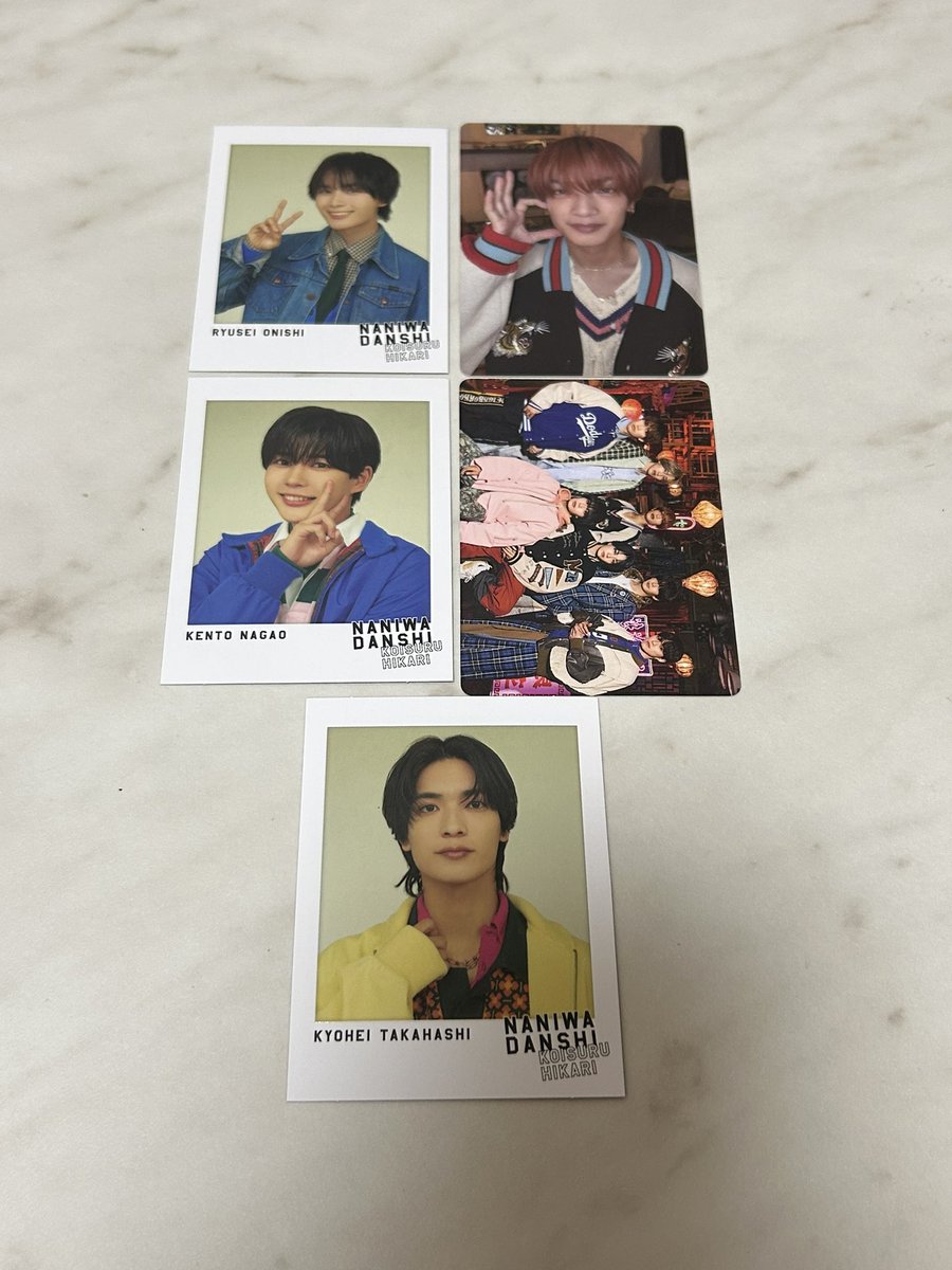 shdntrhk's tweet photo. なにわ男子特典交換探しています

【求】画像1枚目各1枚ずつ

【譲】画像2・3枚目

8/25・9/20・10/28会場手渡し
または郵送(局留め❌)
買取❌
お心あたりのある方はお声がけお願い致します

#なにわ男子交換 #なにわ交換 #なにわ譲 #なにわ求 #なにわ男子譲 https://t.co/NoUbMpx7Zh