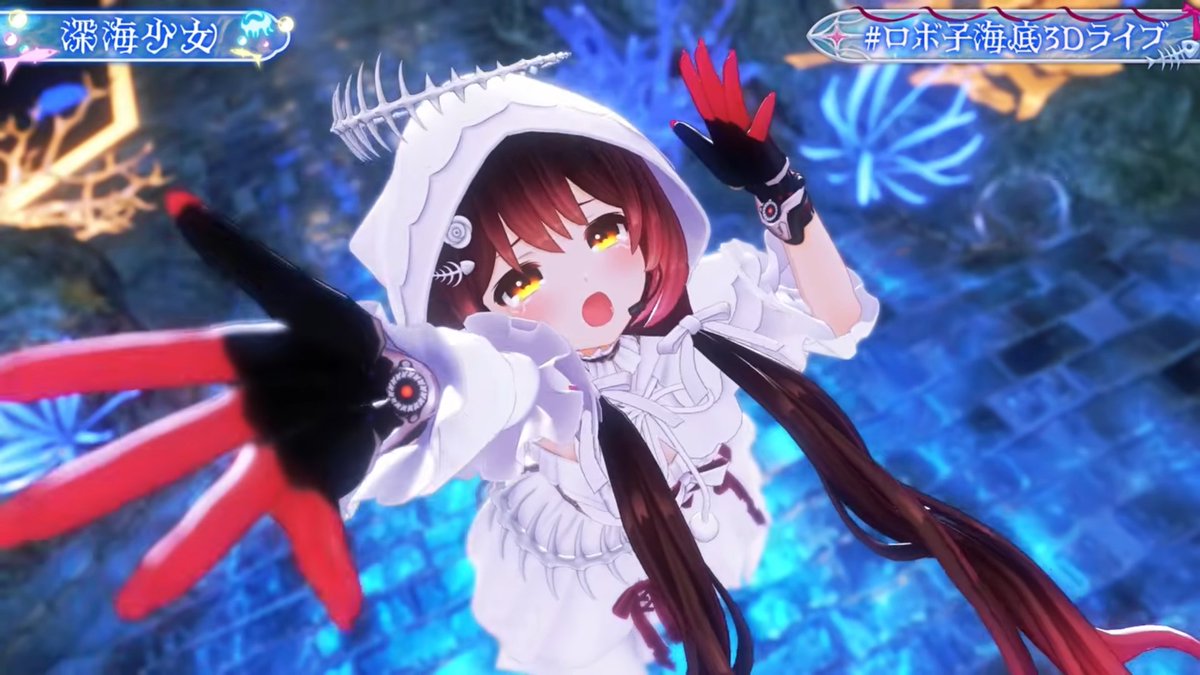 Qrageya's tweet photo. この衣裳がささる！
世界観も好き
#ロボ子海底3Dライブ https://t.co/Y6agpxEqgK