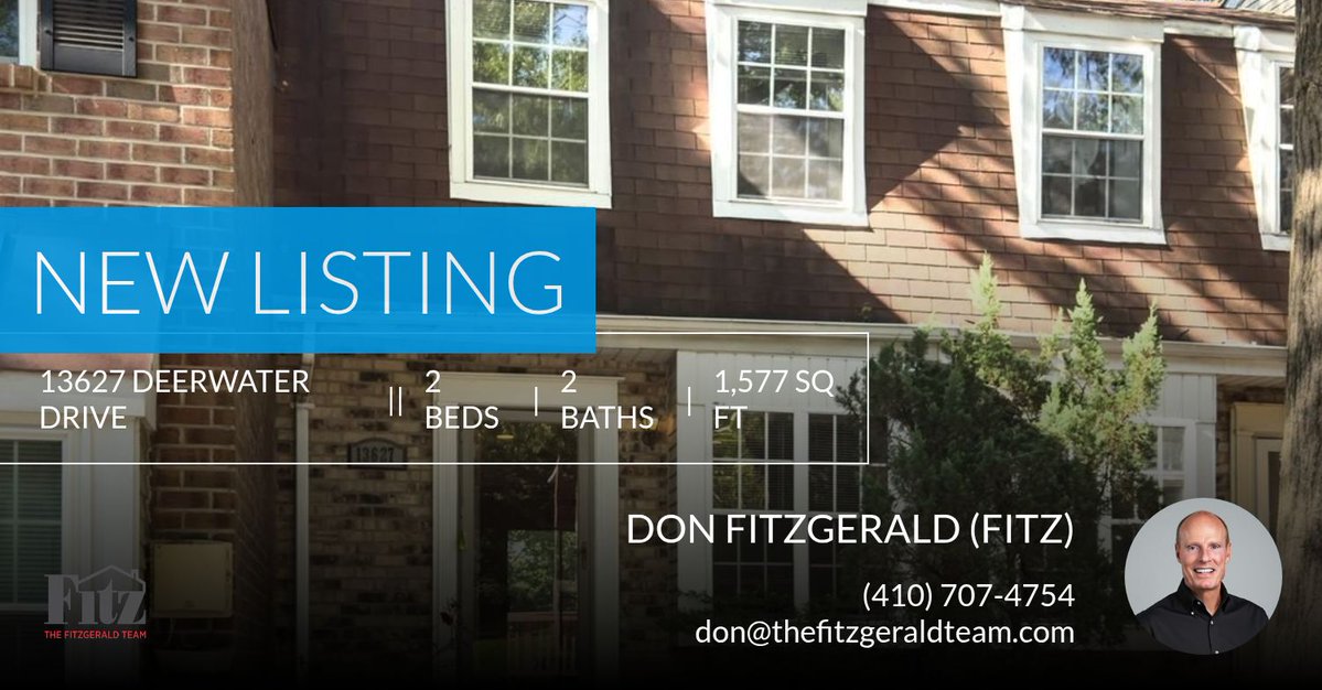 DonFitzgeraldRE's tweet photo. 📍 New Listing 📍 Take a look at this fantastic new property that just hit the market located at 13627 Deerwater Drive 9-d in Germantown. Reach out here or at (410) 707-4754 for more information

Don Fitzgerald, ABR,CRS, GRI, Assoc... https://t.co/SBWvhfoCNZ https://t.co/z3eDAahycd