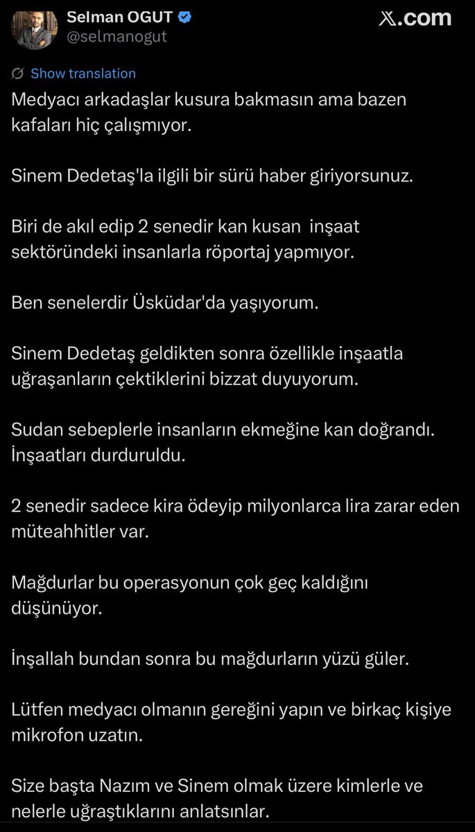 asfaltosman's tweet photo. Akp’li müteahhitlerin her istediğini yapmama suçu. https://t.co/rHAIG7Dx5n
