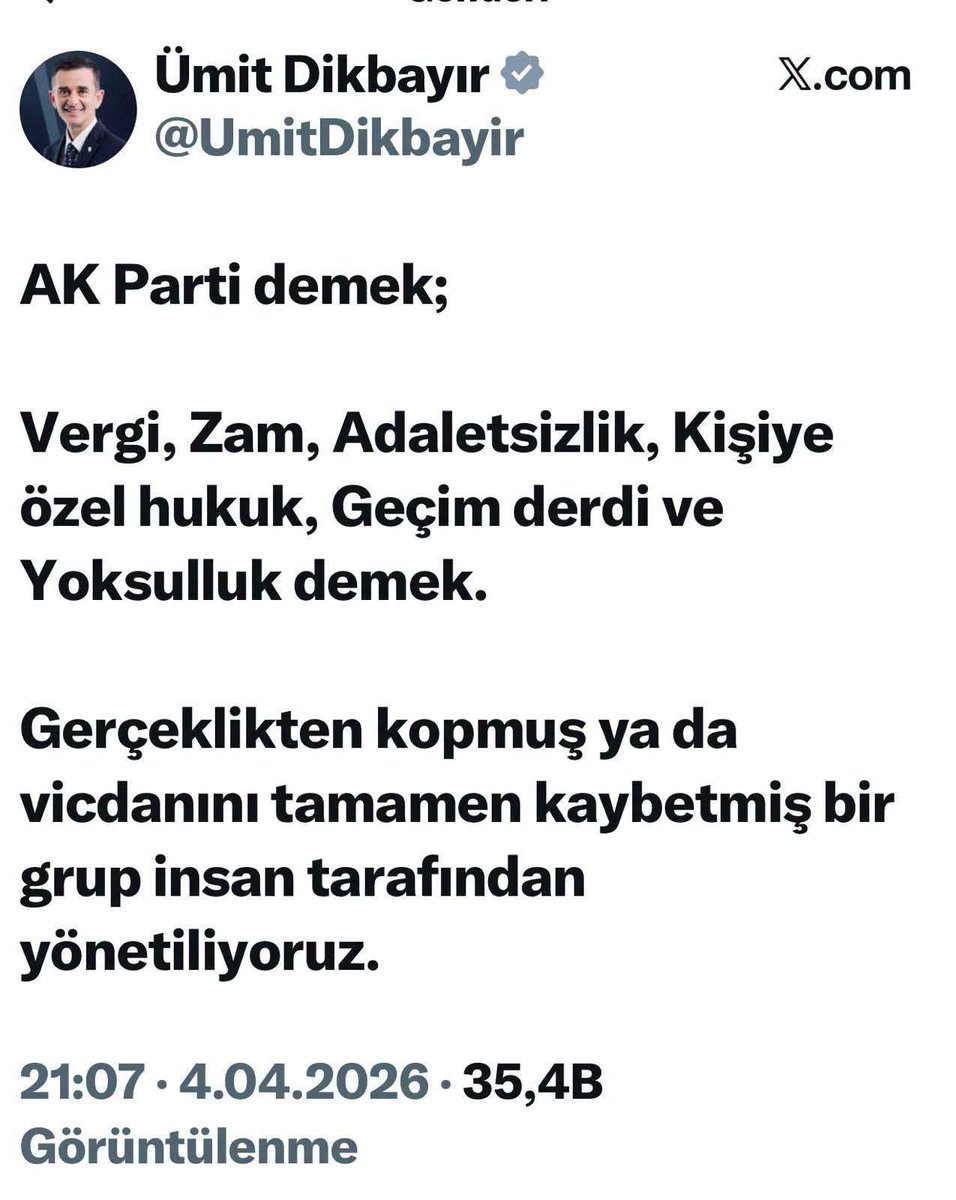 pamukdede63's tweet photo. @Akparti @UmitDikbayir https://t.co/1AJHX5q4bd