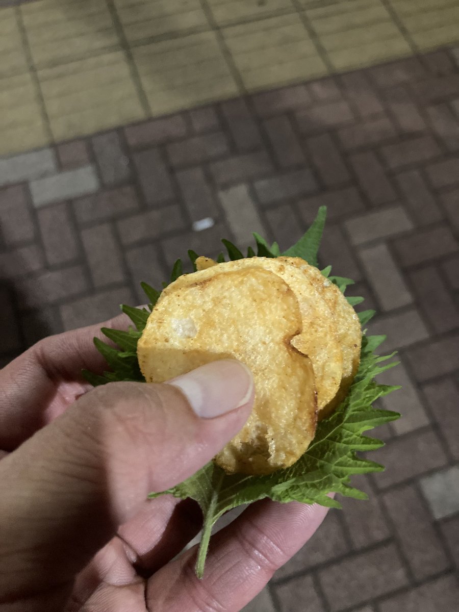 Phoenixace7's tweet photo. コンソメパンチWを大葉で巻いて食ってみろ！
バチクソ美味いぞ(•ㅂ•)و https://t.co/lqUI7z3lc6