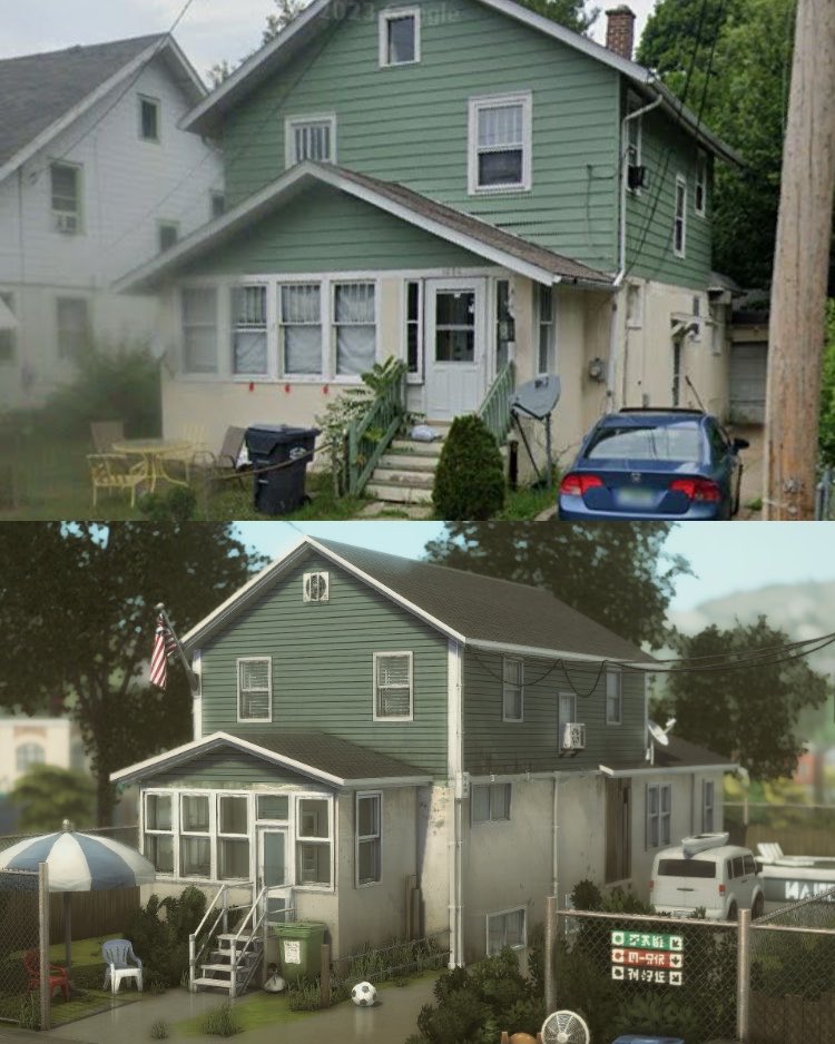 axiisims's tweet photo. Real vs. The Sims 4 🏚️✨ EA ID: axiisims 

#thesims4 #thesims #sims4 #sims https://t.co/ZGgVJmbVA5
