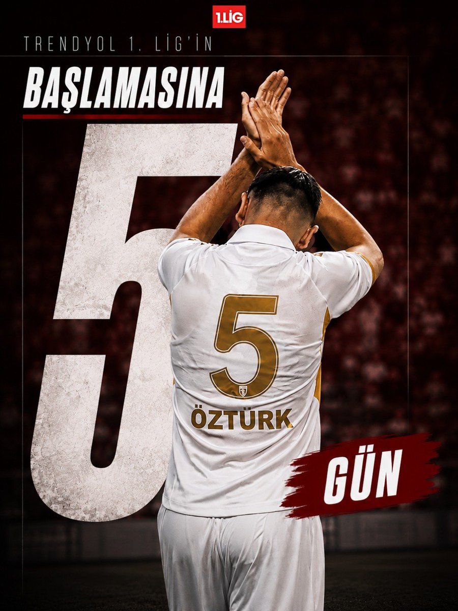 st1lig's tweet photo. Trendyol 1. Lig’in başlamasına son 5️⃣ gün…

#DünyanınEnGüzelLigi https://t.co/AC8HkQqiWK