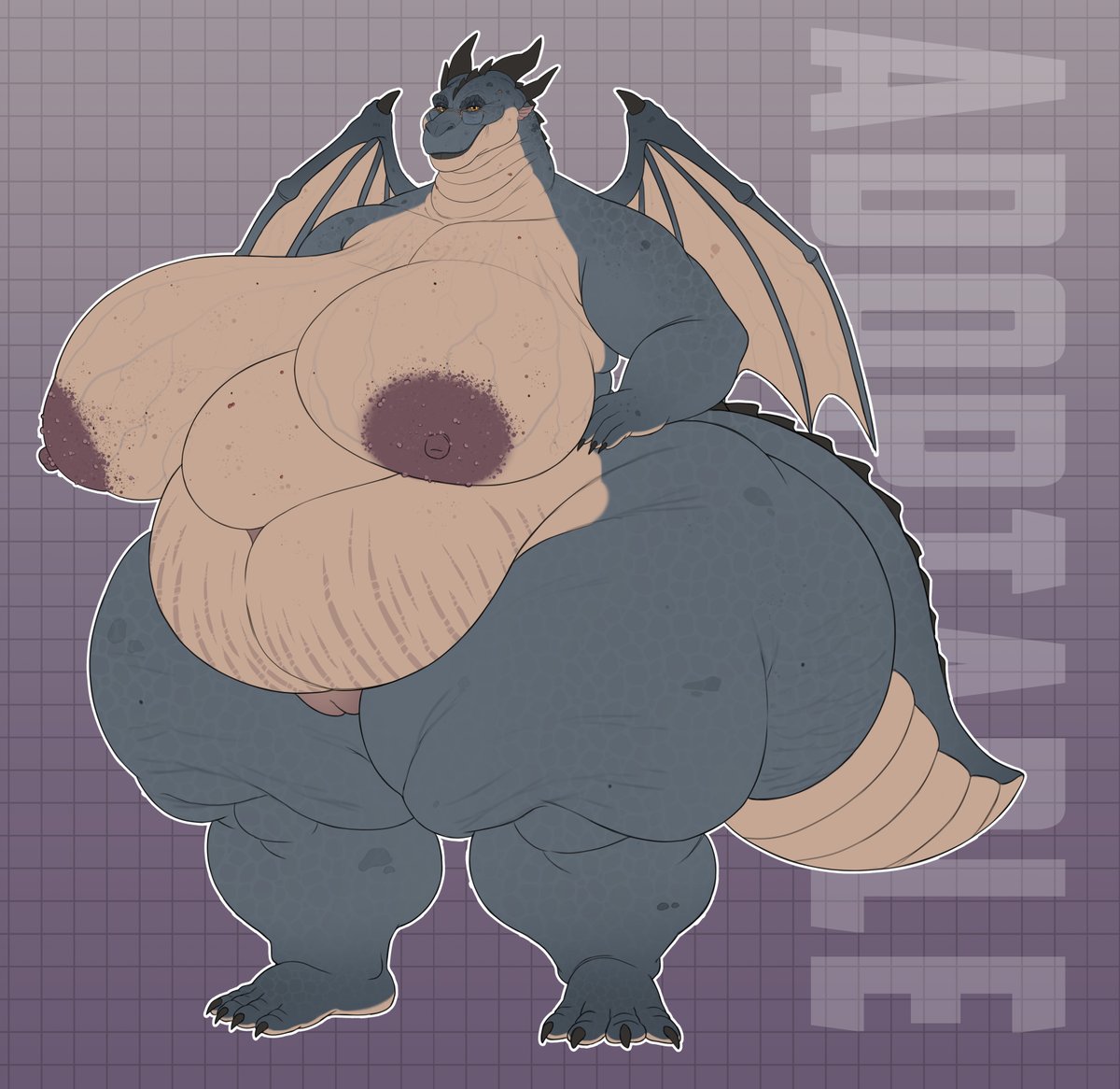 Vintagart1's tweet photo. 🐉 She's finally here! Dragoness GILF Adopt Auction✨ https://t.co/6Wc2XrYJEo