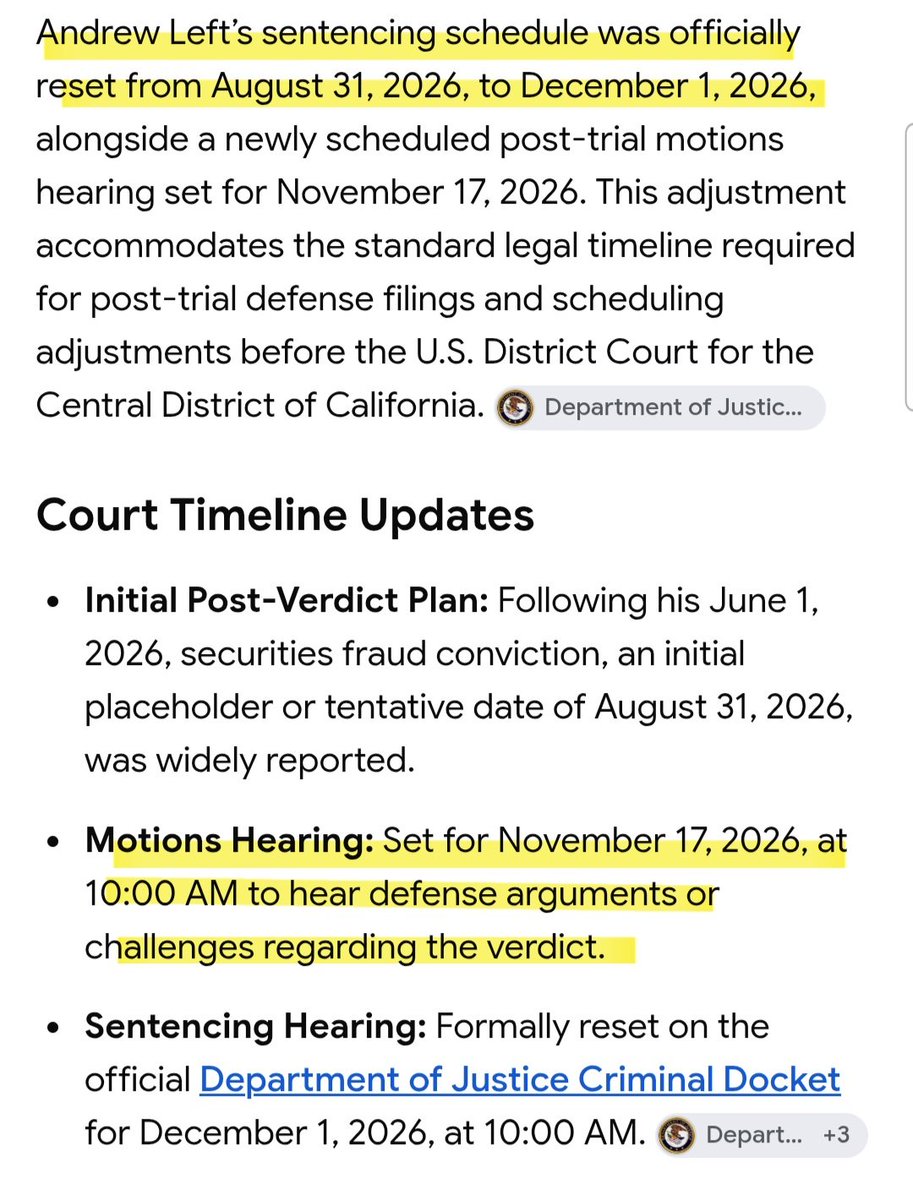 stephmase22's tweet photo. @ODB123 Can you believe Andrew Left is still fighting the verdict. 
Just found out the sentencing has been pushed to December 1st https://t.co/uRlSeLHFCo