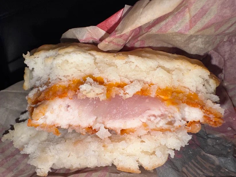 MikeSav504's tweet photo. Disgusting raw fish at Bojangles 2017 Lake Road Hiram,Ga https://t.co/9WOhhPj3vo