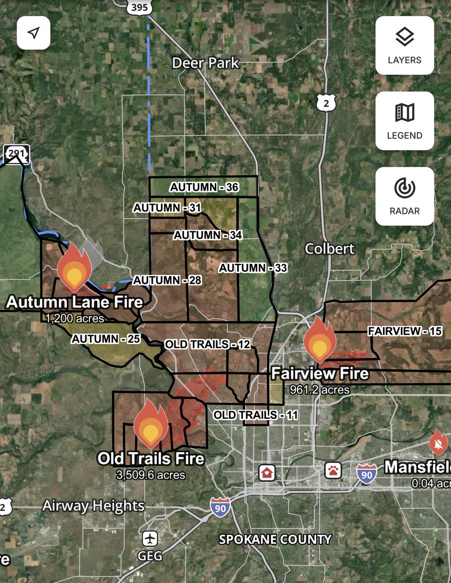 OC_Scanner's tweet photo. BREAKING 🚨🚨

#Spokane / #Washington 

Local leaders estimate that updwards of 600-700 homes have been damaged or destroyed as a result of the #OldTrailsFire which is the largest of the 3 active fires in Spokane County burning right now. https://t.co/ZOUQo8q8sW