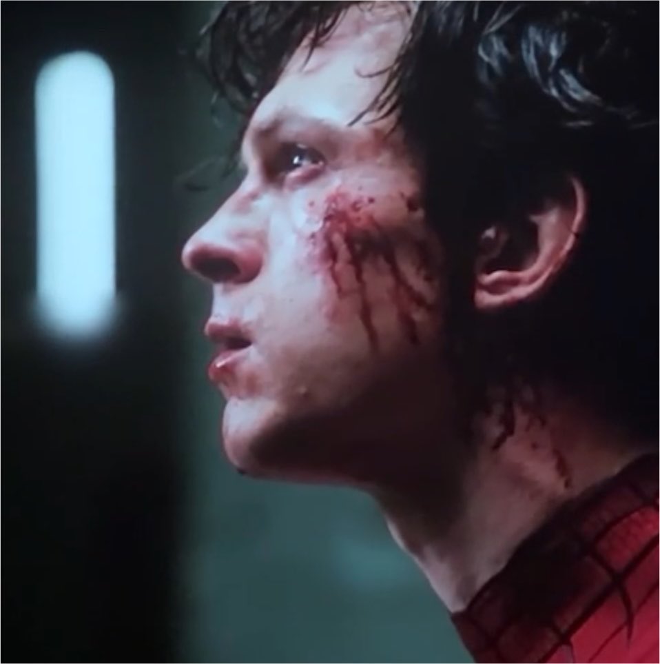 peterfemmejay's tweet photo. // brand new day spoilers 

everyone talking about the action and his body… but i'm more focused on how HUGE peter's eyes were here like… your telepathic found sister is controlling a group of ninjas to kill you and you're serving deer? https://t.co/Qd3JqQuglw