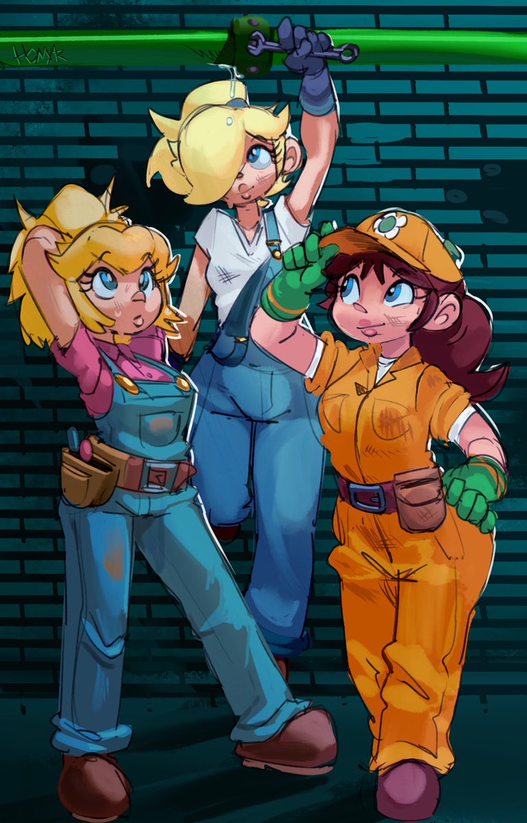 HomarTSimpleton's tweet photo. Now wait, what if the princesses were plumbers??? https://t.co/7g8io6qNgD