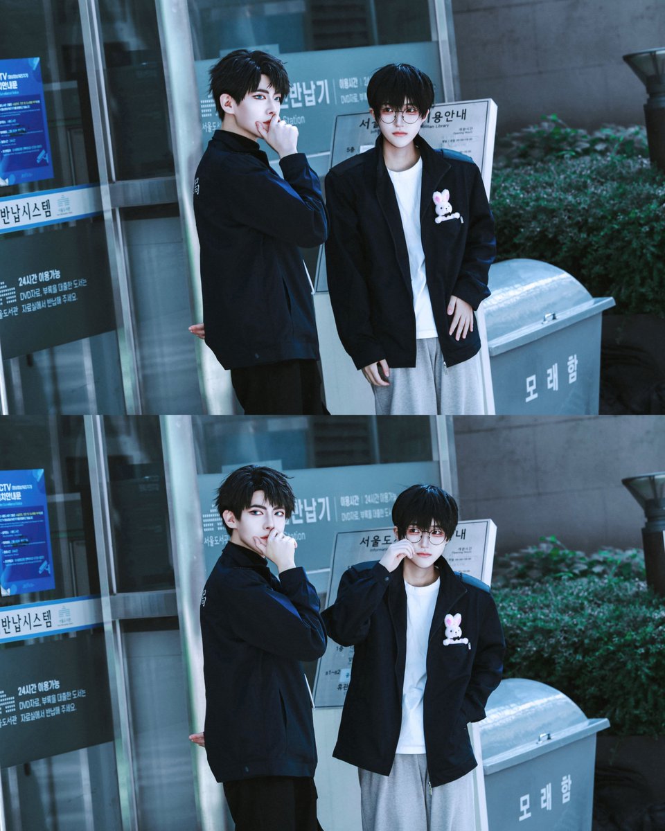 yxxkan_photo's tweet photo. 【 #괴담출근 】
︎            
︎          
 ︎          
︎         
재관솔음 
초자연재난관리국 본부 입구에서 
 ︎          
︎          
︎
#류재관 #청동요원 #김솔음 #포도요원 #cosplay #유칸포토 https://t.co/UYJ5xXmb7G