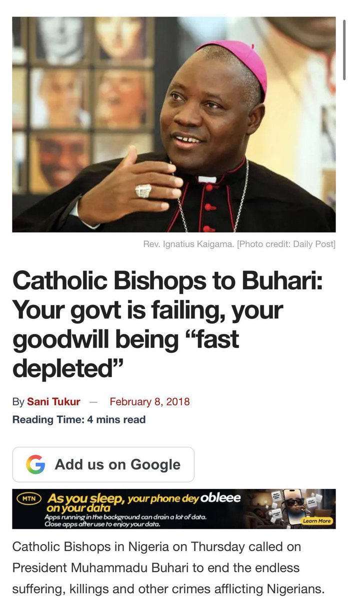 OurFavOnlineDoc's tweet photo. From the days of the military up till today, the Catholic bishops of Nigeria are renown and reputable for always speaking truth to power.

These are not men with wives,
You can’t use women to blackmail them.

These are not men with children,
You can’t kidnap their kids to blackmail them.

These are not men who want fame,
You can’t use the allure of celebrity to compromise them.

These are not men who chase money.
You can’t use the offer of bribes or dirty lucre to compromise them.

These are not men who seek material things. You can’t use private jets to make them bend or buy their conscience.

They are not Daddy GOs.
They don’t own church buildings.
They mostly have no property or assets. So you can’t use temptation of setting up human empires to compromise them.

These are noble men.
Not pulpit opportunists who turn the holy altar of God into a platform to rebrand satanic politicians.

May God bless these Catholic bishops for being the last voice of reason, the last hope of sanity and the last shred of conscience in a society full of depraved, compromised people who have sold their souls for dirty money.