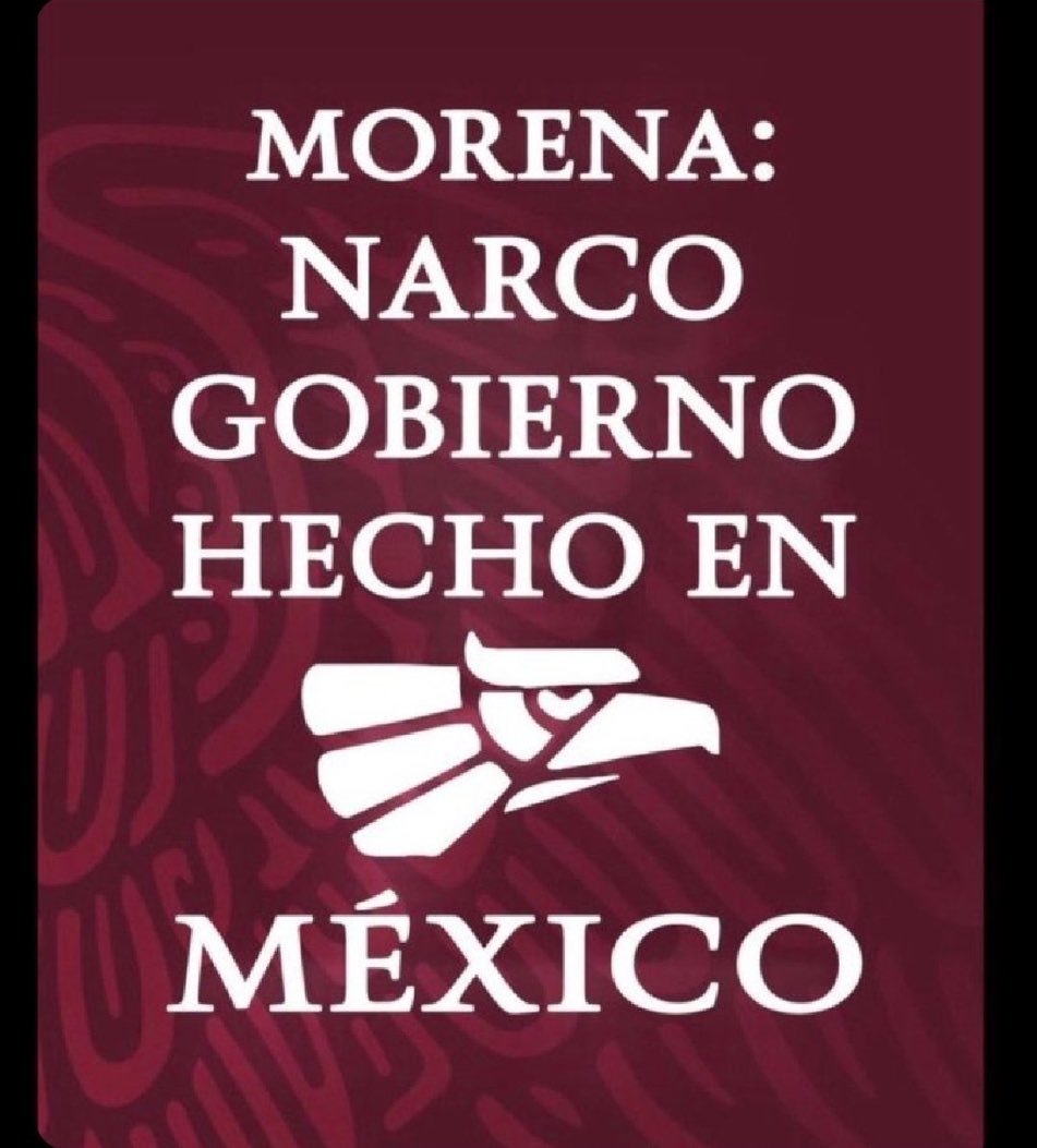 PorMiMexico71's tweet photo. Morena hecho en México y para destruir a México.
#MorenaNarcoPartido https://t.co/nbvxTzf7FG