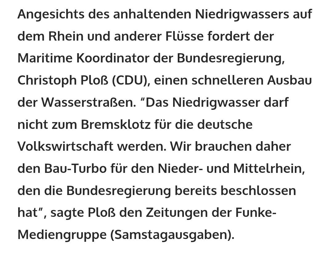 MrBlueEyes01's tweet photo. "Das Niedrigwasser darf nicht zum Bremsklotz für die deutsche Volkswirtschaft werden." 🤦🏼‍♂️

Es nicht sein kann, was nicht sein darf 🙄

Diese Idiotie und Ignoranz der #CDU wird uns noch ruinieren

Also ICH würde eher die Bahnstrecken neben den großen Flüssen ausbauen... 🤷🏼‍♂️ #Ploß https://t.co/tDbJcTvEUh