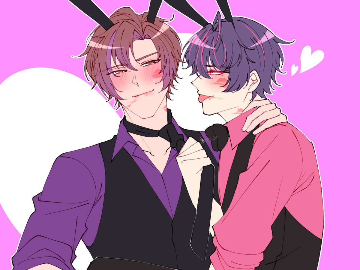 7638_7010's tweet photo. Merayakan hepi yaoi dei dan bunny dei 🚶‍♂️#sparkshoespark https://t.co/lkSHoUil2m