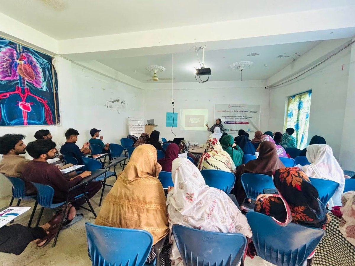 HopeForHeaven1's tweet photo. A session on Digital Literacy was organized in Haripur under the management of 'Hope for Heaven', in which a detailed briefing was given on the use of digital platforms and their benefits. Women and men who came from various rural areas participated with interest. https://t.co/kupT1deLGC