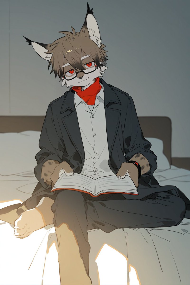 Yuriapple123's tweet photo. 猞猁！#AIart #furry https://t.co/qyUEe11hso