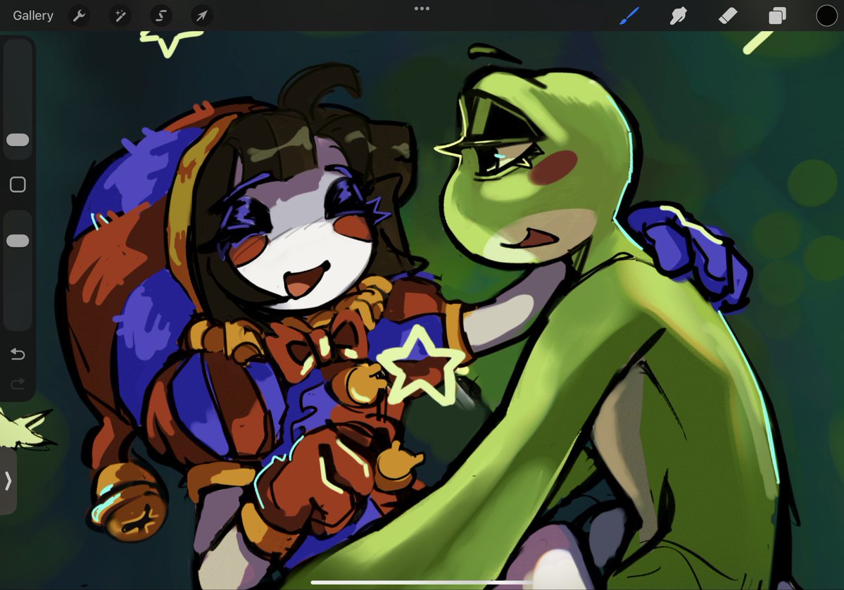 Swid_Kid's tweet photo. Funny frog Wip  #tadc https://t.co/BqvHjWDiip