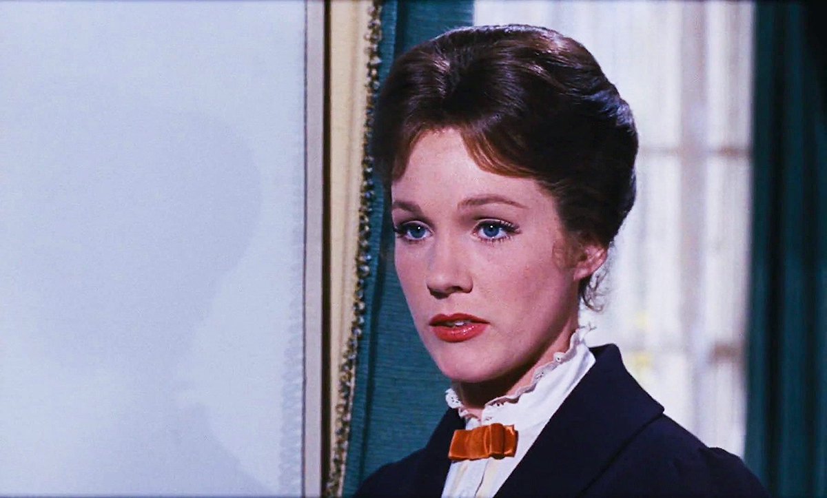 mariasrainer's tweet photo. julie andrews in ‘mary poppins’, 1964 https://t.co/yPcsOp3ih6