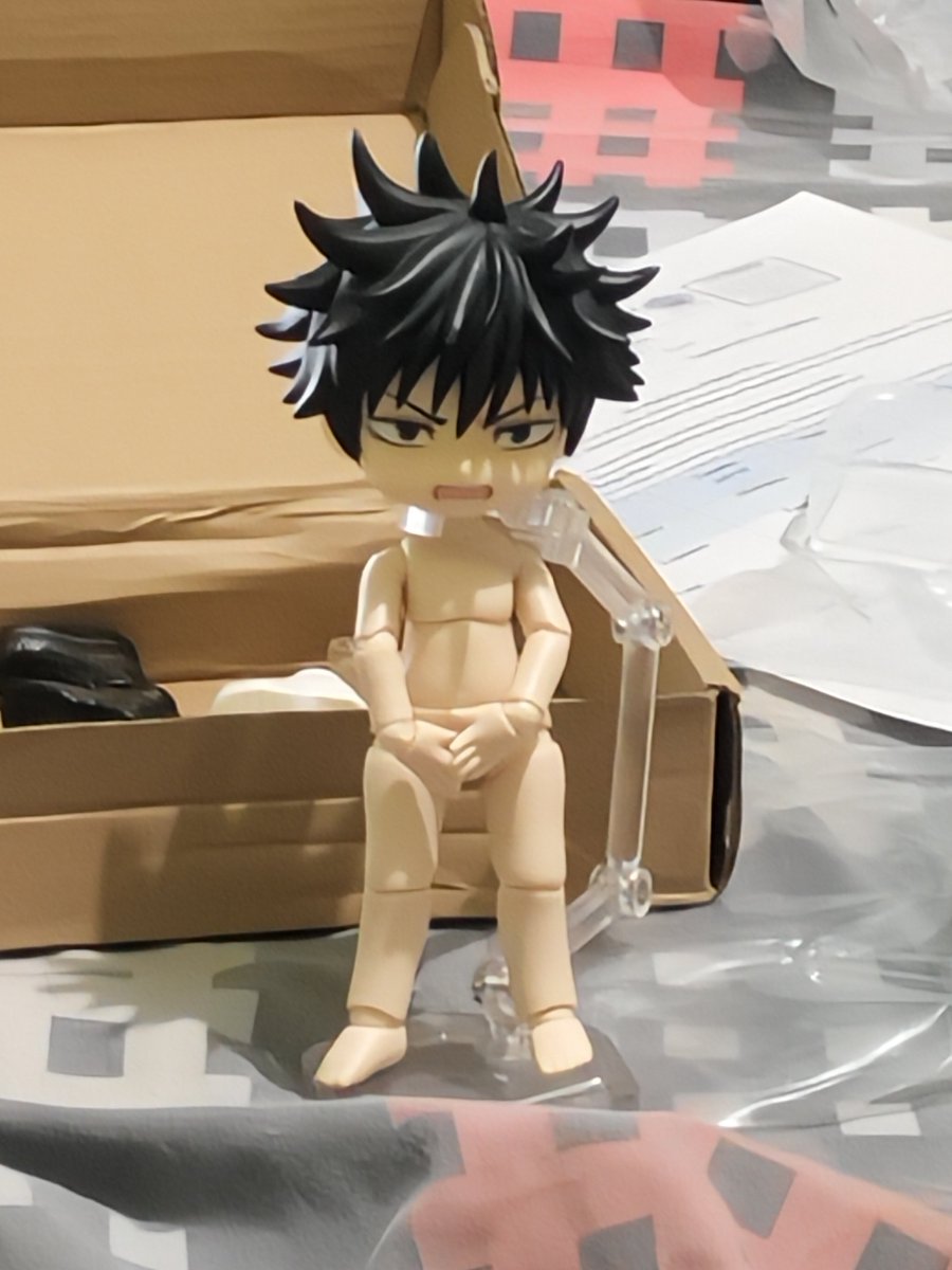 Imnokidoki's tweet photo. Bro's mad😭😭

#nendoroid #Megumi #jujutsukaissn https://t.co/cCDyLYcKus