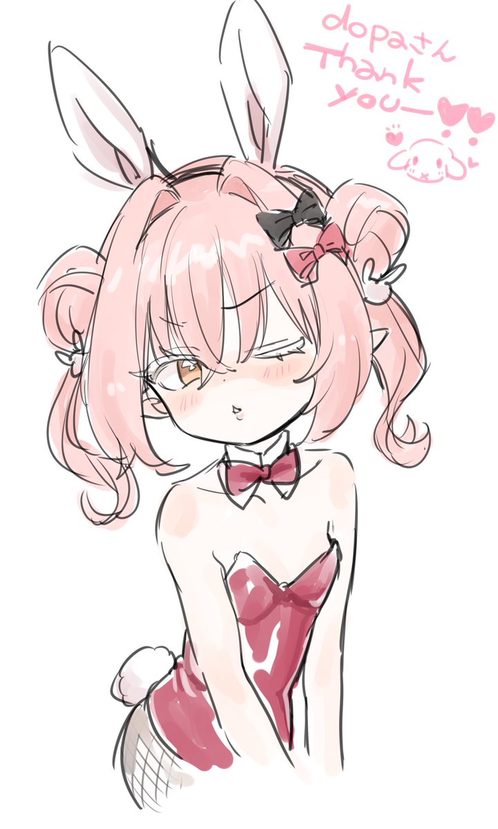 dopa_meanie's tweet photo. dopa has just learned that humans celebrate an annual traditional known as “bunny day” 🐰✨

so, i shall happily and hoppily grace all mortals, in costumed celebration 🐇💕‼️ 

𓆩 #バニーの日 𓆪 https://t.co/Z7X5L7kTg9