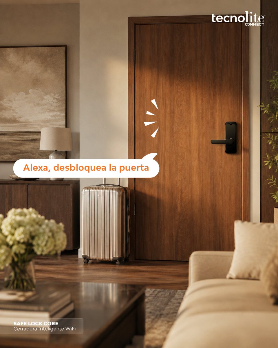 TecnoliteMX's tweet photo. Tus vacaciones empiezan desde que la cerradura te da la bienvenida. 🧳🔐🌊 #TecnoliteConnect #Seguridad #Vacaciones https://t.co/zuu2uV8YXS