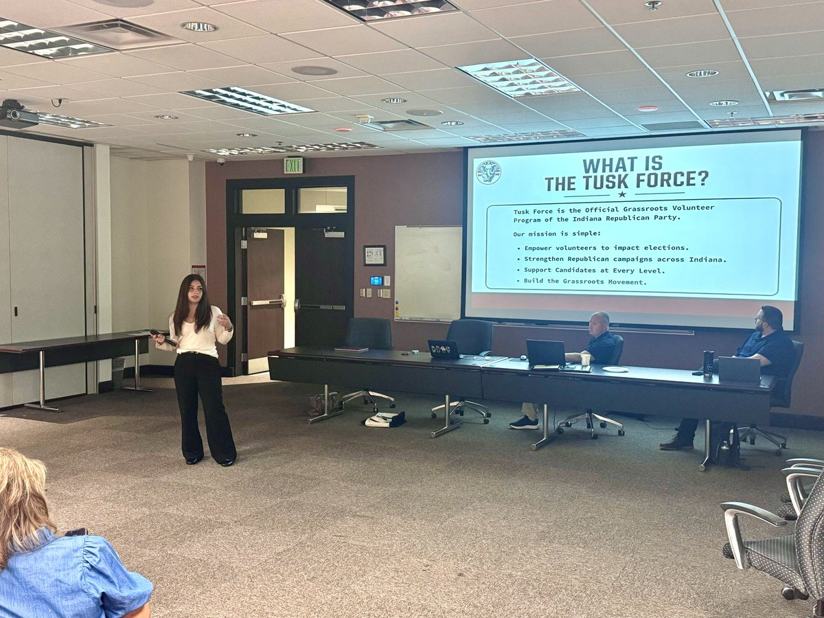 TuskForceGOP's tweet photo. This weekend, Tusk Force joined the Hendricks County Victory Summit to train nearly 50 grassroots volunteers on how we can organize, connect, and make the biggest impact possible this fall. Thanks to everyone who came ready to learn and get involved! 

#TuskForce #TuskForceGOP https://t.co/FV5WZWYLtJ