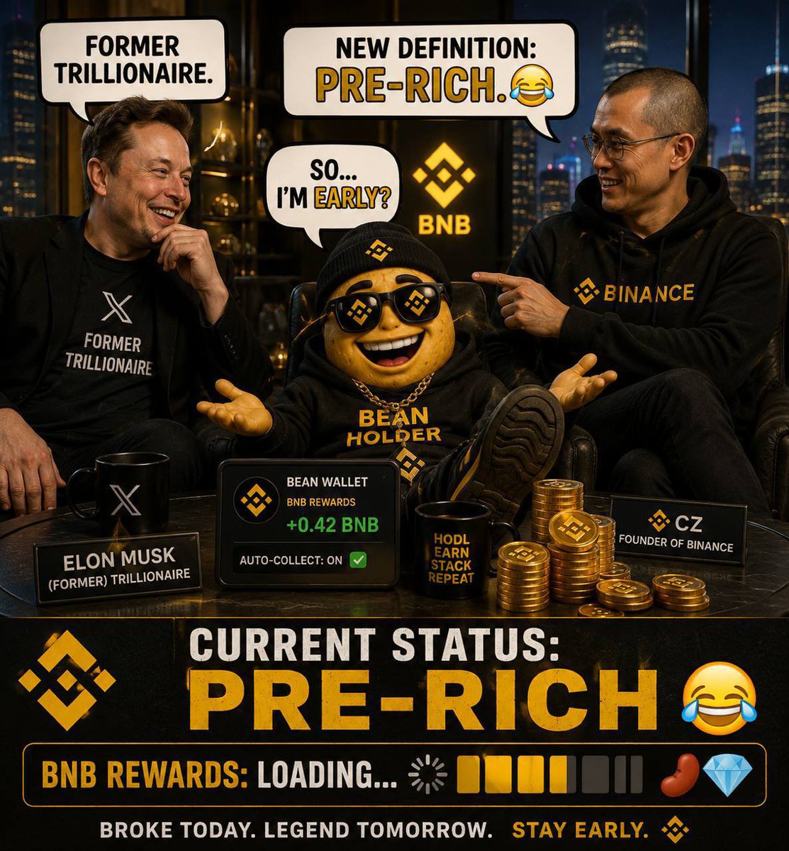 Beans_bnb's tweet photo. Some people want to know what the real definition of pre-rich is 

Our holders will know very soon

$BEANS $BNB $BSC https://t.co/k2hRGQXPUZ