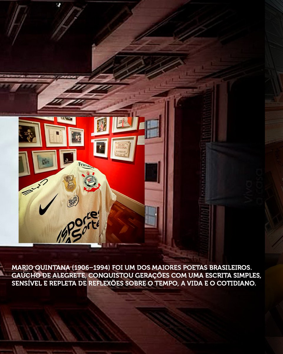 Corinthians's tweet photo. Em homenagem aos 120 anos do poeta Mario Quintana, o #MantoDoTimão visitou a Casa de Cultura Mario Quintana e mostrou como está nos dias de hoje! 🖤🔥

📸 Fernando Bueno / Corinthians

#INTxSCCP
#VaiCorinthians https://t.co/Zz50CEZk1l