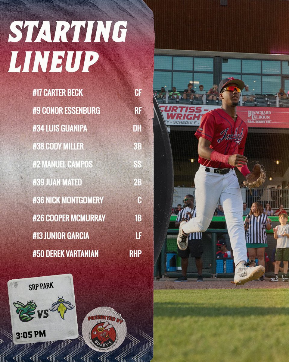GreenJackets's tweet photo. Let's play two!

🕒 3:05
🆚 Columbia Fireflies
📺 Bally Sports Live &amp; MLB TV https://t.co/hv2BGZZTJE