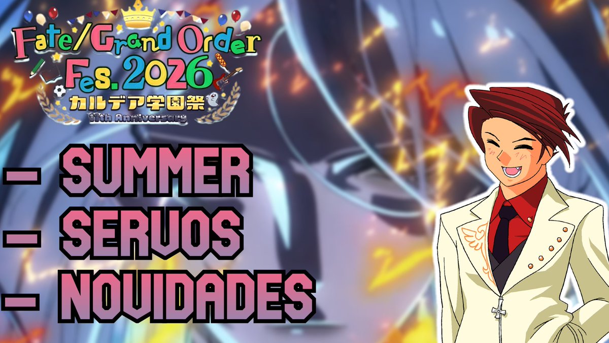 chaldeabaderna's tweet photo. AOBAAA CHALDEA BADERNISTAAAA.
Vídeozinho resumindo as novidades do aniversário de 11 anos do FGO JP, BORA LÁ VER #FGO #fgo11周年 https://t.co/iOgnHPjufA