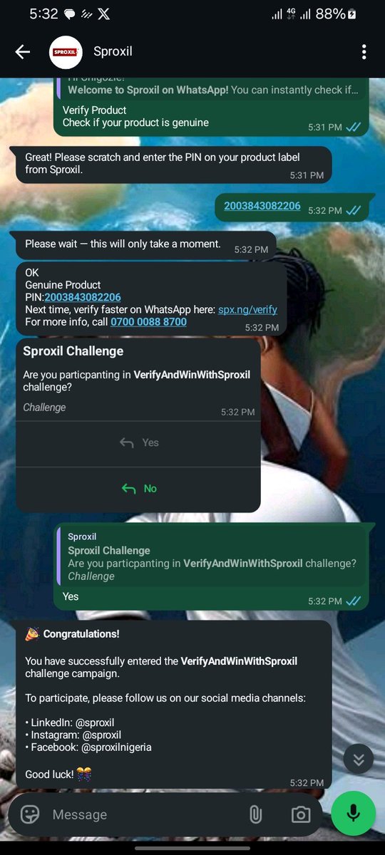 franklin99000's tweet photo. @sproxil Done and verified my product and found out it's legit
#VerifyAndWinWithSproxil
@sproxil https://t.co/YH50WrD7hW