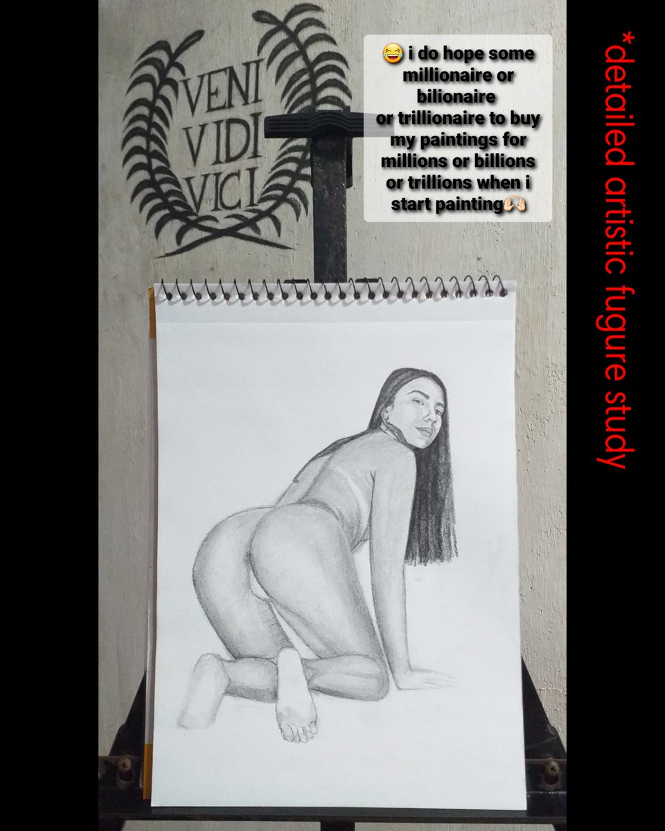 Restrictedwork's tweet photo. This artwork is part of my comprehensive anatomy study of 1000 Dynamic-Nu*de-Series exploring the natural human form

(😂 i do hope some millionaire or bilionaire or trillionaire to buy my paintings🙌🏻)

DYNAMIC-NU*DE-SERIES : 34
#figuresketch  #sketchpractice #anatomystudy #art https://t.co/MZIazXGo5z