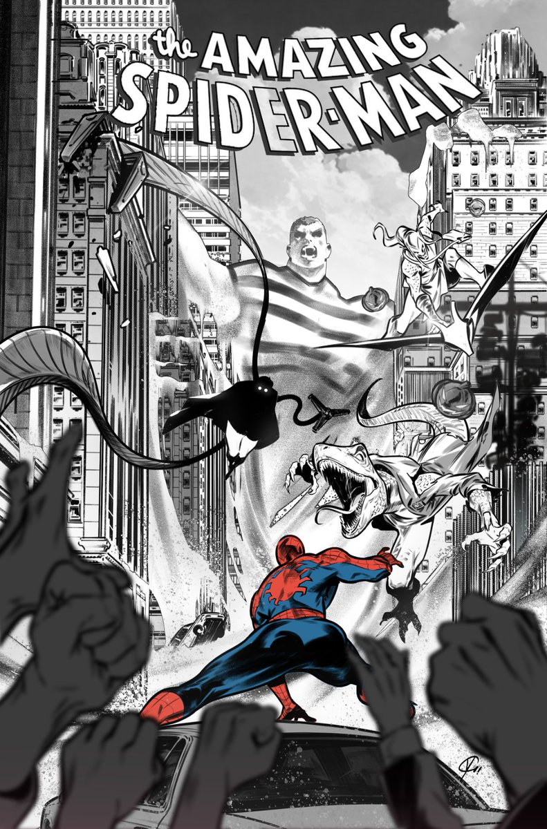 Michael_YG_'s tweet photo. I was absolutely thrilled after watching the Spider-Man movie. Although I haven’t worked on any Spider-Man comics yet, I’ve been a huge Spider-Man fan.
#SpiderMan https://t.co/ptVWune12M
