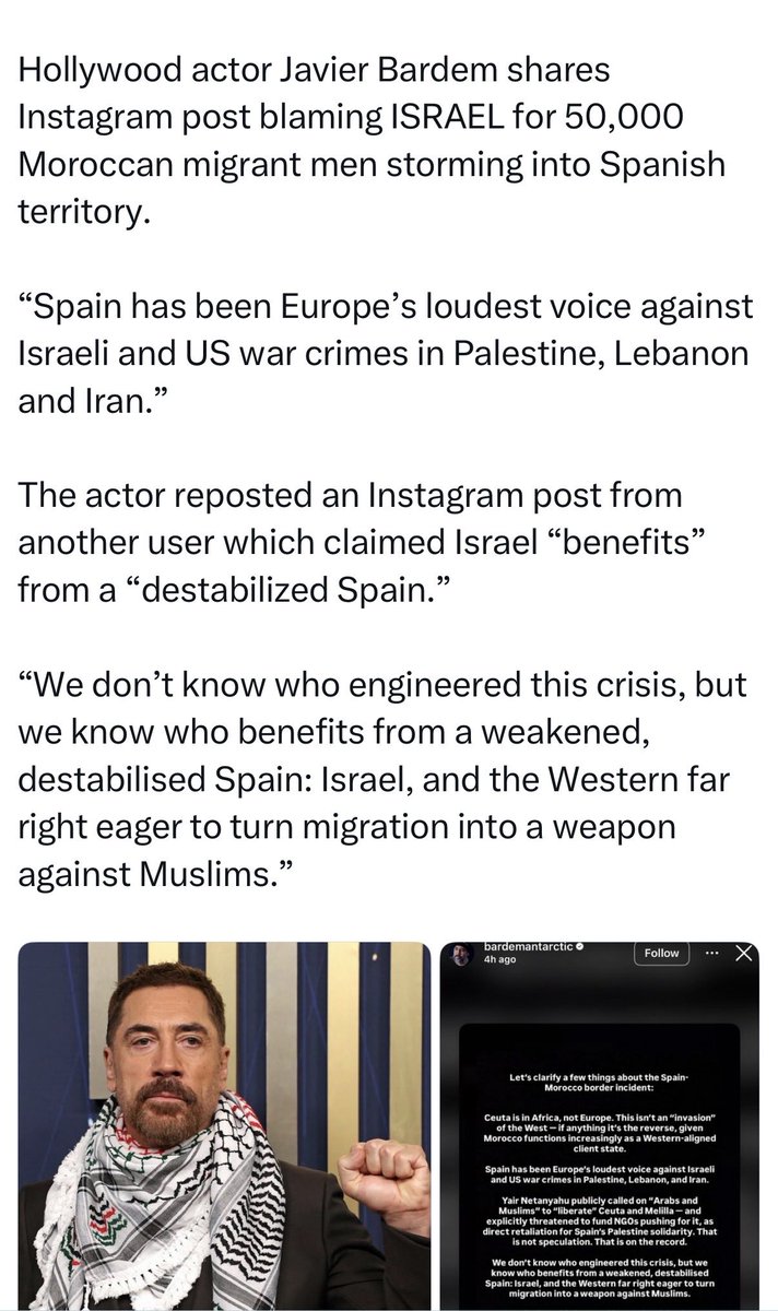 yaelbt's tweet photo. “Israel made Moroccans invade Spain” is the thinking man’s “IDF rape dogs”. https://t.co/z1RRTlconG